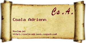 Csala Adrienn névjegykártya