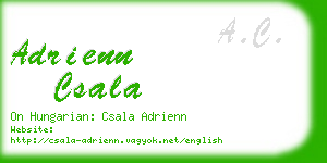 adrienn csala business card